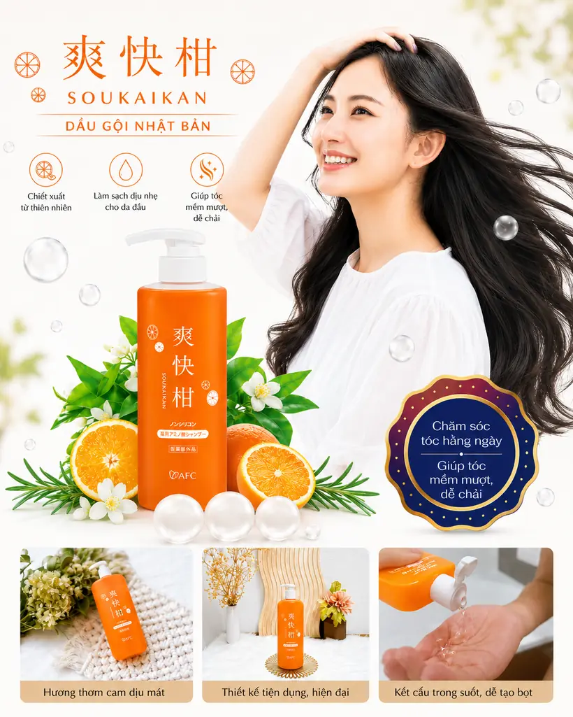 Dầu gội Soukaikan Nhật Bản