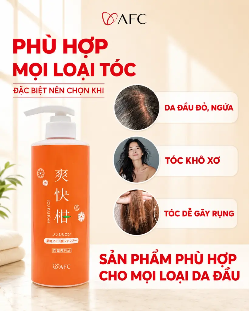 Soukaikan phù hợp nhiều loại tóc