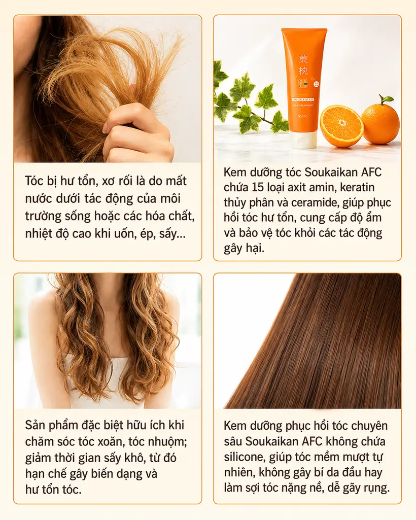 Lợi ích kem dưỡng tóc Soukaikan