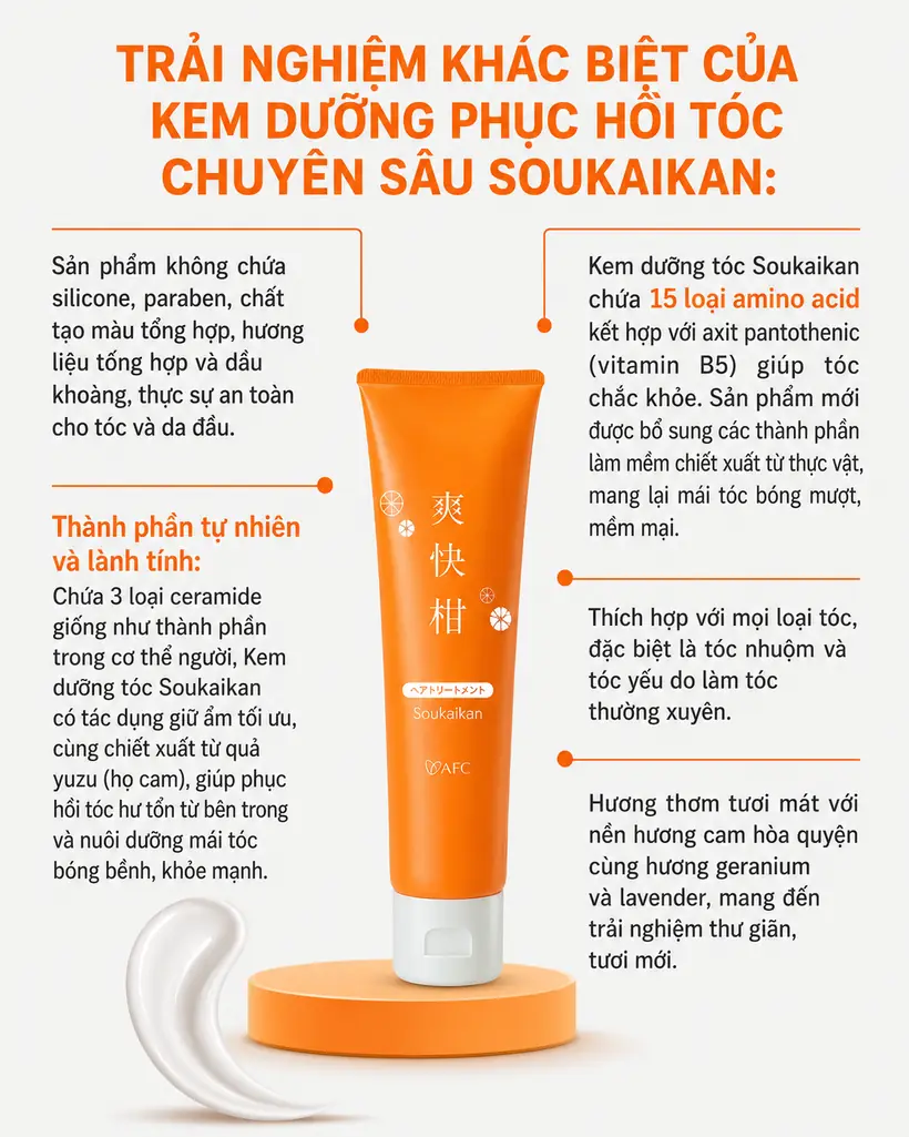 Câu chuyện kem dưỡng tóc Soukaikan